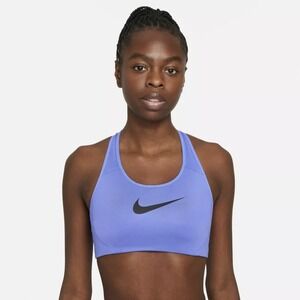 Nike Victory Shape Periwinkle/Black High Support Sports Bra AJ5219 500 Women's L